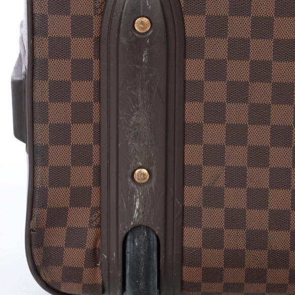 Louis Vuitton Pégase 65 Wheeled Suitcase in Damier Ebene Canvas and Leather - Picture 15 of 16